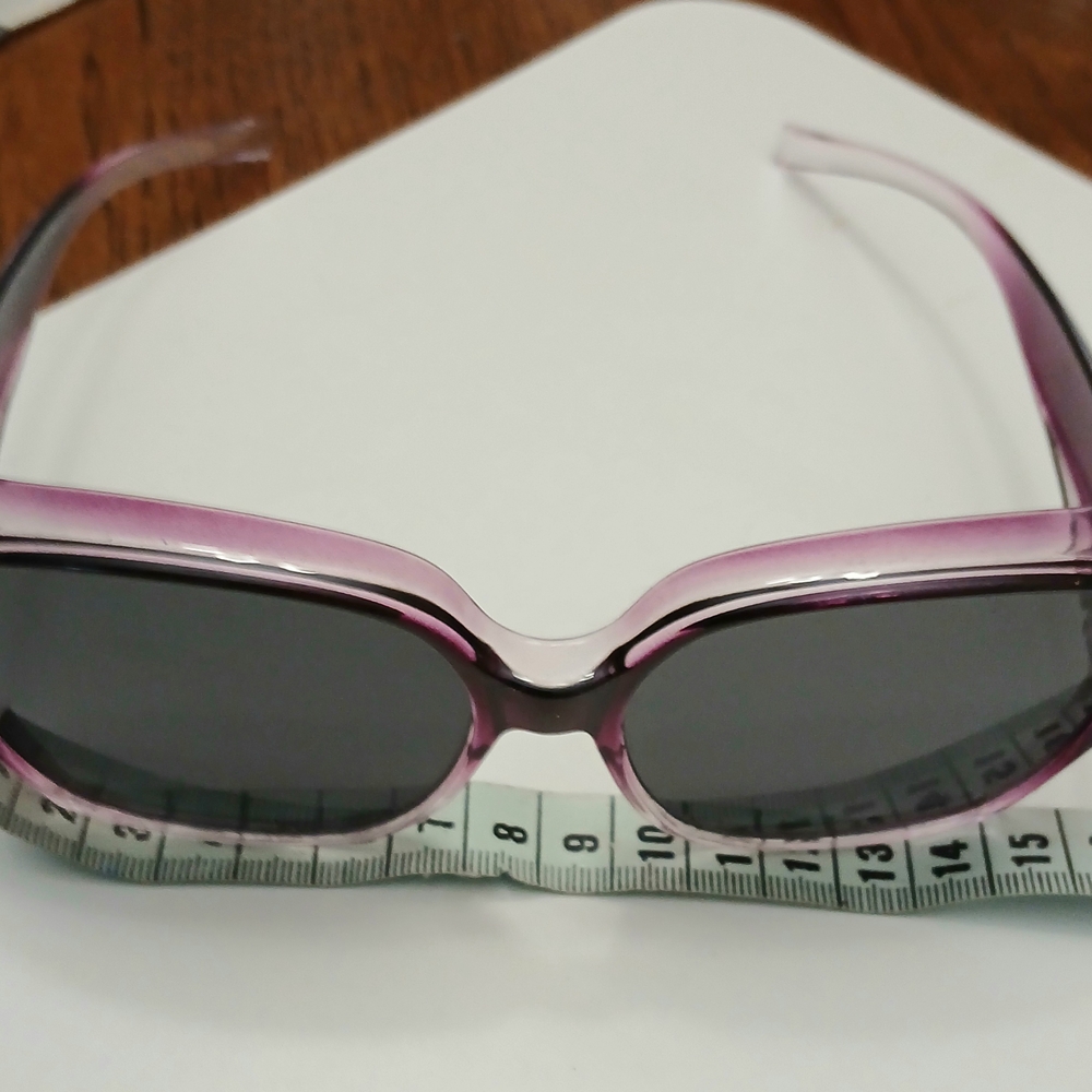 Elegant Purple Fade Sunglasses With Grey Lenses